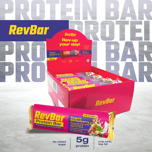RevBar Cereal Protein Bar  - Yogurt Strawberry | 5g Protein