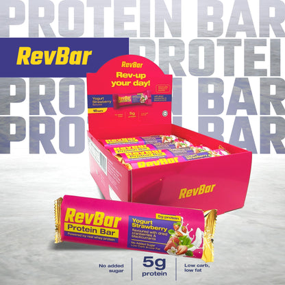 RevBar Cereal Protein Bar  - Yogurt Strawberry | 5g Protein